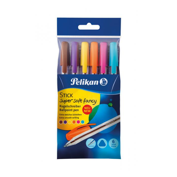 Sada guľôčkových pier Pelikan Stick super soft 6ks | BDM group eKatalóg