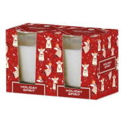 Emocio Sklo 52x65 mm 2ks v krabičce Holiday Spirit - Cookie and Cream, vonná sviečka
