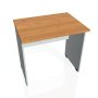 Pracovný stôl Gate, 80x75,5x60 cm, jelša/sivý