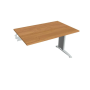Pracovný stôl Flex, 120x75,5x80 cm, jelša/kov