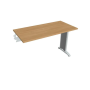 Pracovný stôl Flex, 120x75,5x60 cm, dub/kov