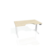 Pracovný stôl Motion Ergo, PO, 3S, 120x61-128x90 cm, agát/biela