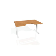 Pracovný stôl Motion Ergo, ZO, 3S, 180x61-128x90 cm, jelša/biela