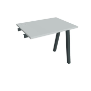 Pracovný stôl UNI A, k pozdĺ. reťazeniu, 80x75,5x60 cm, sivá/čierna