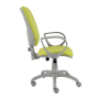 Zdravotnícka stolička Rianna, s podrúčkami, zdravot. ekokoža zelená 079