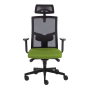 Kancelárska stolička GAME Šéf SYN zelená (Bombay 38) + PDH nastaviteľný + podrúčky P44