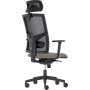 Kancelárska stolička GAME Šéf SYN sivá (Bombay 34) + PDH nastaviteľný + podrúčky P44