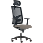 Kancelárska stolička GAME Šéf SYN sivá (Bombay 34) + PDH nastaviteľný + podrúčky P44