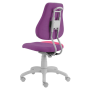 Detská rastúca stolička FUXO S-LINE ružovo/fialová (Suedine)
