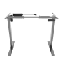 Výškovo nastaviteľný stôl BASIC, 1-motorový, 160x80 cm, podnož sivá + doska sivá