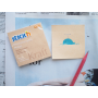Samolepiaci bloček Stick’n Hopax Kraft, 76x76 mm, prírodná hnedá