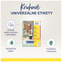 Etikety univerzálne kruhové 65mm Avery A4 10 hárkov