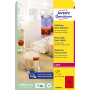 Etikety Avery odnímateľné 99,1x38,1 mm neónové červené