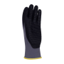 Rukavice pletené, polomáčané DONAU SAFETY Flex-Dotted, kat. II šedé veľ. 9