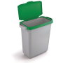 Výklopné veko na kôš DURABIN 60 s rámom zelené