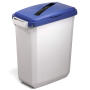 Výklopné veko s otvorom na papier na kôš DURABIN 60 modré