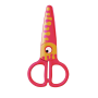 Školské nožnice KEYROAD, blister, motív ryba, oranžové