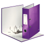 Zakladač pákový Leitz 180° WOW 8cm purpurový