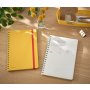 Blok poznámkový linajkový s gumičkou Leitz Cosy B5 teplý žltý