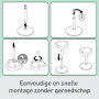 Ergonomická balančná stolička Leitz Ergo na státie, svetlo šedá