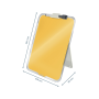 Flipchart stolný sklenený Leitz Cosy teplý žltý