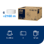 Toaletný papier 2-vrstvový jemný TORK Premium Jumbo biely T1, 6 ks