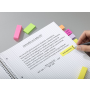 Záložky Post-it papierové, 15 x 50 mm, 100 lístkov, 5 bločkov/balenie