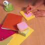 Samolepiaci bloček Post-it, 76 x 76 mm, neónová ružová, mix farieb