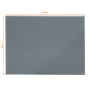 Tabuľa napichovacia Nobo Essence 90x120 cm sivá