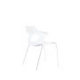 Jedálenská stolička Aoki, biela
