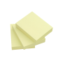 Samolepiaci bloček Q-CONNECT žltý 38x51mm 3x100 l