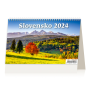 Stolový kalendár riadkový 22,6x13,9 cm - Slovensko 2026