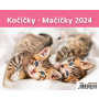 Stolový kalendár riadkový 17,1x13,9 cm - MiniMax Mačičky 2026