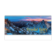Stolový kalendár riadkový 30 x 12 cm - Vysoké Tatry 2026