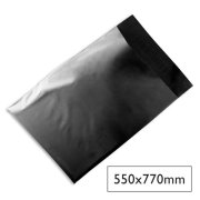 Plastové obálky na zásielky 550 x 770 mm čierne 100ks