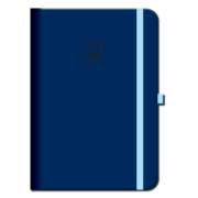Diár denný A5 FLORENCIA modrý s gumičkou 2026