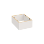 Sokel pod kontajner Hobis, biely/biely
