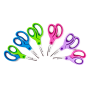 Detské nožnice DONAU Soft Grip okrúhlá čepeľ, 13 cm, mix farieb, displej 30 ks