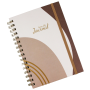 Blok špirálový DONAU A5 Happy Life, linajkový, hnedý