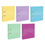 Zakladač pákový DONAU, 70 mm, 5 pastelových farieb, 10ks