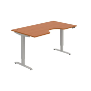 Pracovný stôl Motion Ergo, PO, 2S, 160x70,5-120,5x90 cm, čerešňa/sivá