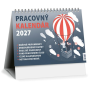 Stolový kalendár riadkový 21 x 15 cm - Pracovný malý 2027