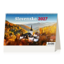 Stolový kalendár riadkový 22,6x13,9 cm - Slovensko 2027