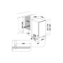 Umývačka riadu vstavaná WHIRLPOOL WSIC3M27C, š. 45 x h. 56 x v. 82 cm