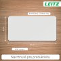 Podložka na stôl Leitz recyklovaná koža 36×70cm svetlosivá