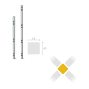 Stĺpik X Akustik na priečkový paraván, 156,6 cm