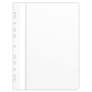 Rýchloviazač PVC s eurodierovaním DONAU lesklý biely