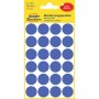Etikety kruhové 18mm Avery odnímateľné modré