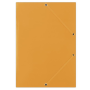 Kartónový obal lesklý s gumičkou DONAU oranžový