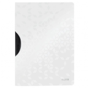 Obal s klipom plastovým Leitz WOW biely